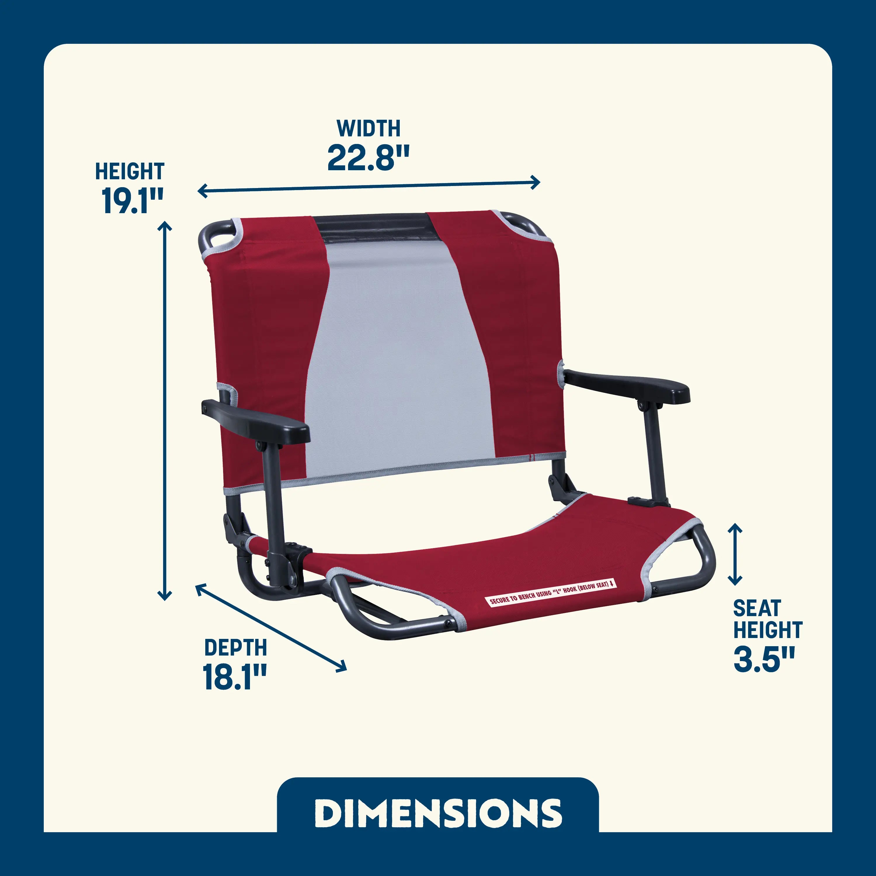 Big Comfort Stadium Chair™ with Armrests | SJCN | 8315 | C8315